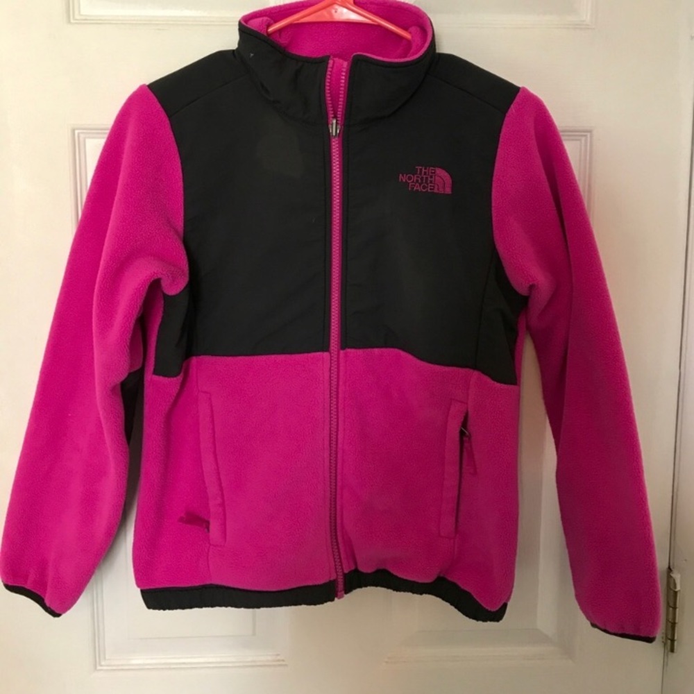 Hot Pink & Black North Face Jacket